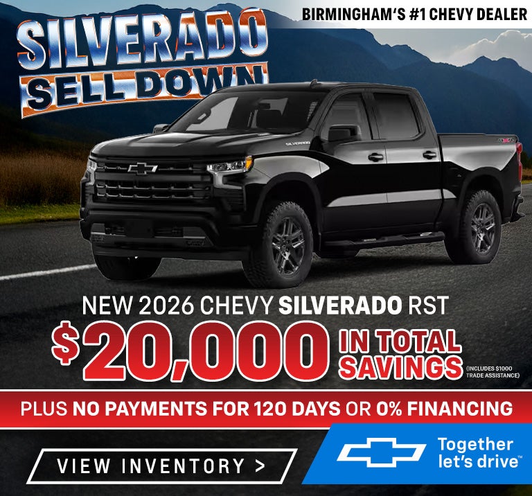 2026 Silverado RST $20000 in total savings