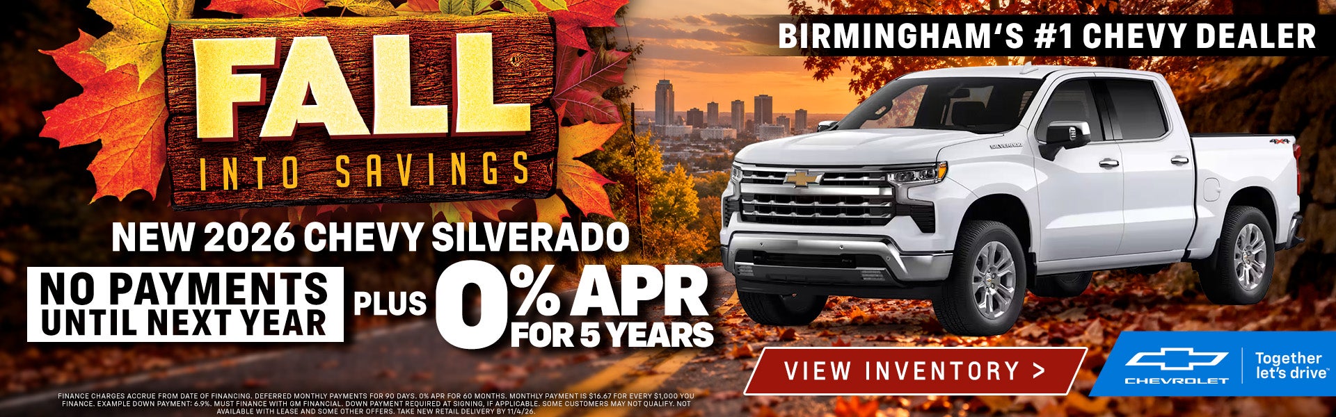 2026 Silverado 0% for Months