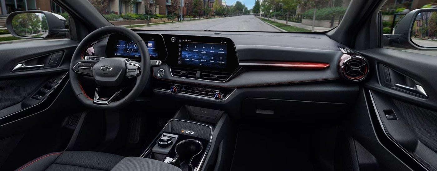 Infotainment and digital gauge cluster on a 2026 Chevy Equinox
