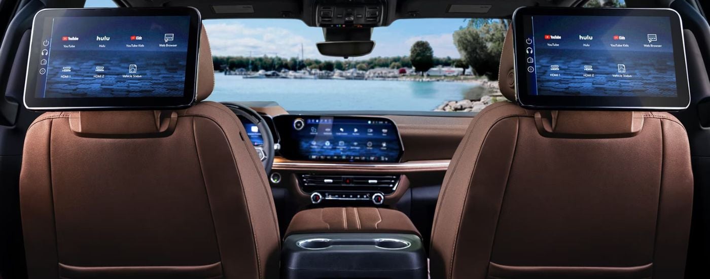 Digital screen in a 2026 Chevy Tahoe